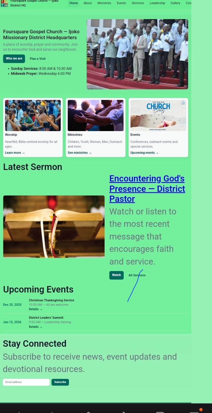 Redemption Church Website